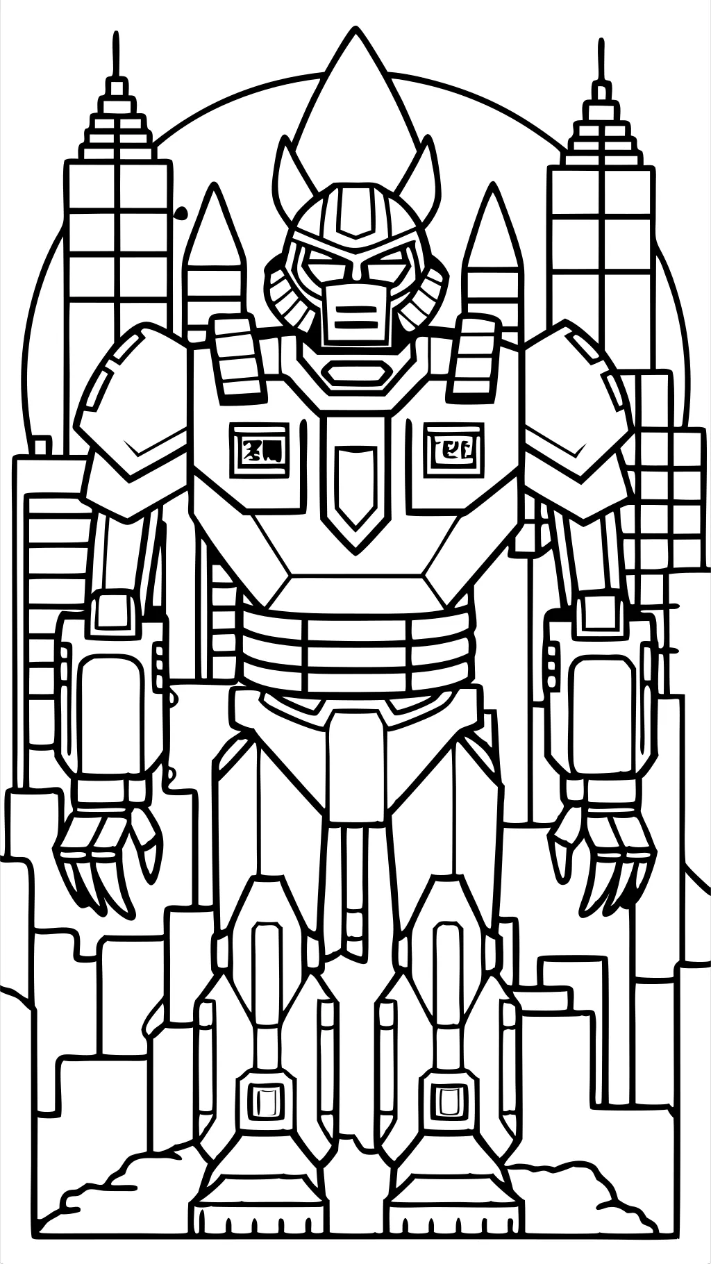 mech coloring pages